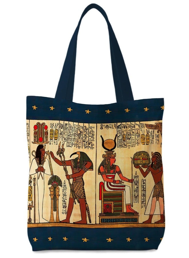 Supwhd Ancient Egypt Tote Bag Aesthetic, Vintage Canvas Tote Bags for Women, Reusable Grocery Bags Shopping Bags, Egyptian Mythology Gifts, Ancient Egypt Gifts for Women - Image 1